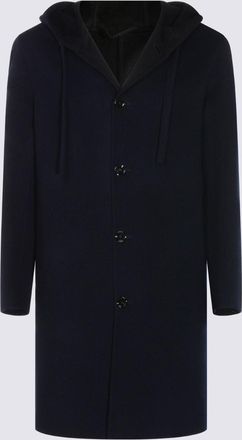 Lardini Blue Wool Coat