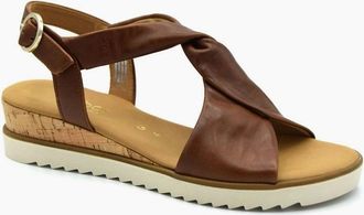 Gabor Womens RICH 82.751 LADIES SANDAL - Brown - Size: 5.5/EEE