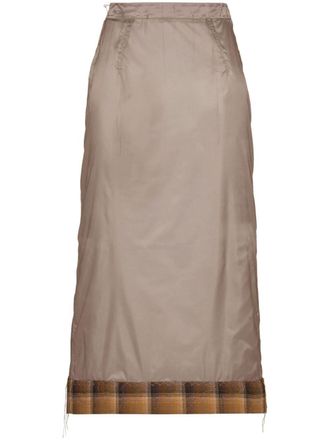 Maison Margiela Gonna semi trasparente Maison Margiela x Pendleton - Grigio