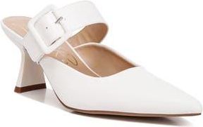 London Rag Pointed Toe Mule in White at Nordstrom Rack, Size 8
