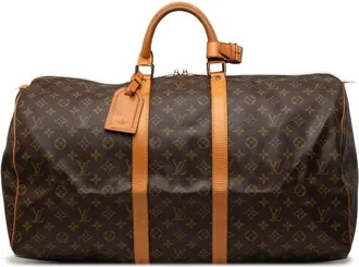 Louis Vuitton Brown Pvc Leather Boston Bag (Pre-Owned)