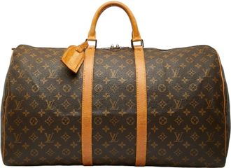 Louis Vuitton Brown Pvc Leather Boston Bag (Pre-Owned)