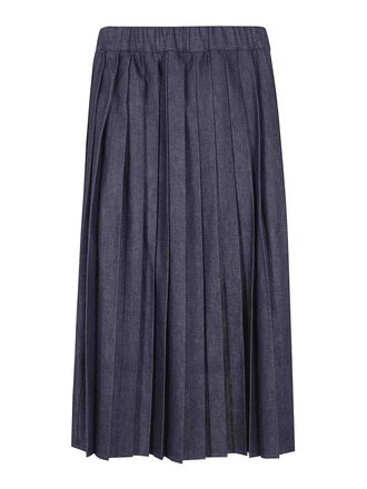 Jil Sander Denim Midi Round Skirt