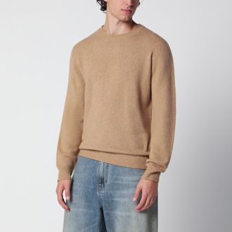 Roberto Collina Maglione color cammello in misto lana