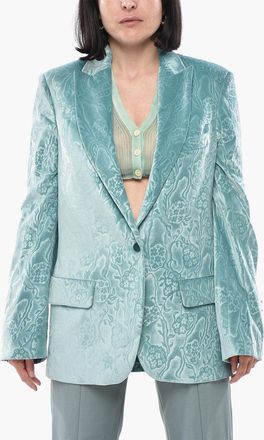 Off-white FORMAL Blazer TOMBOY in Velour Damascato Off-White