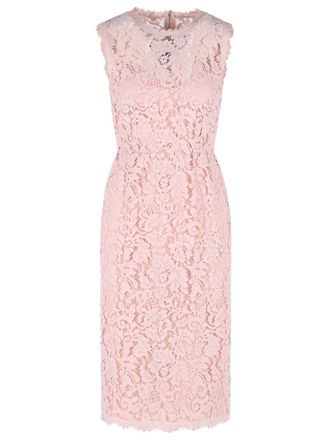 Dolce & Gabbana roze katoenmix jurk