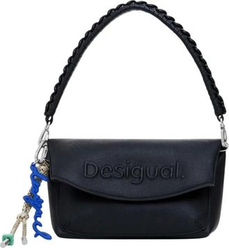 Desigual Tassen, Dames, Zwart, ONE Size, Zwarte handtas voor vrouwen met schouderband