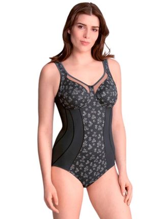Anita Womens Clara Art Comfort Corselet Bodysuit - Grey Polyamide - Size 34C