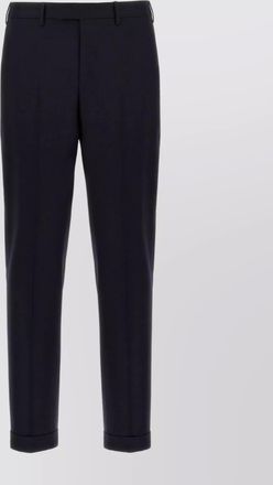 Pantaloni Torino tailored trousers with cuffed hem and pockets