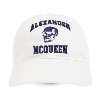 Alexander McQueen Alexander McQueen, Caps, male, White, Size: M Baseball cap