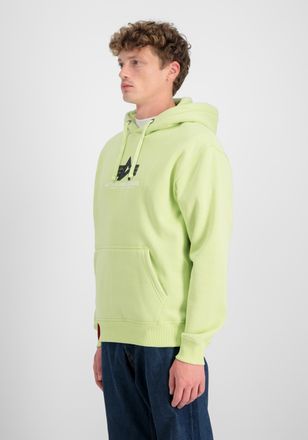 Alpha Industries Hoodie ALPHA INDUSTRIES Basic Hoodie BL Rubber, Herren, Gr. M, gr&uuml;n (arctic lime), Obermaterial: 80% Baumwolle, 20% Polyester, regular fit, Sweatshirt