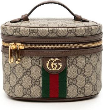 Gucci Pre-owned Gucci GG Supreme Web Ophidia Vanity Bag Ladies UJIHK9JPVL2AY3FS