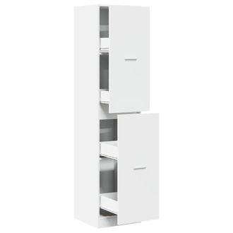 vidaXL Armario Botiqu&iacute;n Madera De Ingenier&iacute;a Blanco 40x41x174,5 Cm Vidaxl