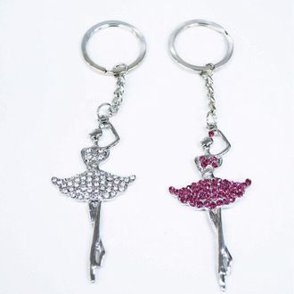 Trade Shop Trade Shop - Set 12 Pezzi Bomboniera Bomboniere Ballerina Glitter Cc39852 Portachiavi