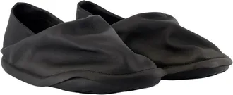 Camper Womens Hida Negro Sneakers - Camper X Issey Miyake Leather Black Cowhide Shoes Flat-Shoes