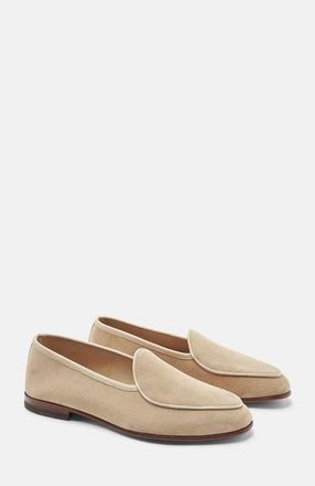 Scarosso Nils Loafers in Sand - Suede at Nordstrom, Size 43.5