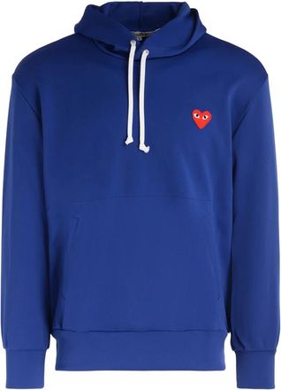 Comme Des Gar&ccedil;ons Hoodie - Heren - Hoodies - Blauw - L - Polyester - Hoodies & sweatvesten