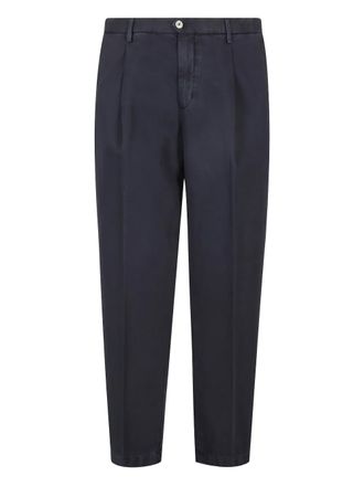 BRIGLIA 1949 Courmayeur pleated tapered trousers - Blue
