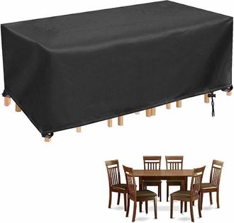 OEM Funda Para Mesa De Jard&iacute;n, Funda Rectangular Impermeable Para Muebles De Jard&iacute;n, Funda Protectora Duradera Resistente A Los Rayos Uv, 250x110x90cm, Ne
