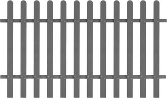 vidaXL Valla De Estacas De Jard&iacute;n De Wpc 200x120 Cm Vidaxl