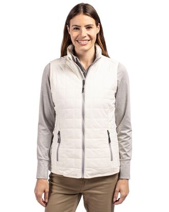 Cutter & Buck Rainier PrimaLoft Womens Eco Insulated Full Zip Puffer Vest
