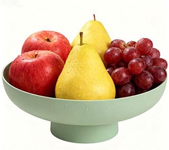 OEM Cesta De Frutas, Plato Para Servir, Frutero, Di&aacute;metro 26,5 Cm, Cesta De Frutas Limpia, Bol Para Granos, Cesta De Frutas De Pie, Verde