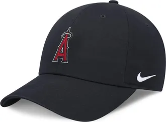 Nike Los Angeles Angels Evergreen Club Nike Mens MLB Adjustable Hat in Blue | NB014FAANG-BEK