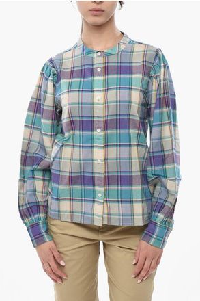 Woolrich Plaid Shirt With Mandarin Collar size Xl