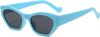 Generic Vacation Womens Commuter Sunglasses Mens Outdoor Driving Sun Glasses(Blue)