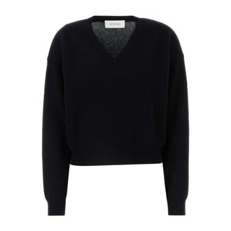 Sportmax Polis V-hals Truien - Dames - V-hals truien - Zwart - M - Wol - Truien & Vesten