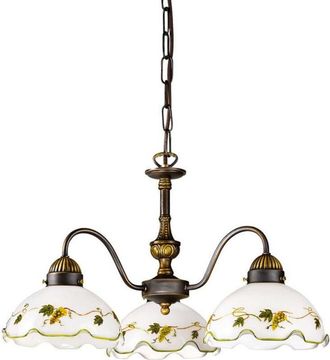 Kolarz Kolarz Nonna - L&aacute;mpara De Ara&ntilde;a Con 3 Brazos, Estilo Caba&ntilde;a, Lat&oacute;n Envejecido Mate, 3x E27