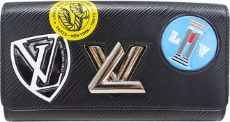 Louis Vuitton Black Multi-Color Noir Epi Leather Long Wallet (Bi-Fold) (Pre-Owned)