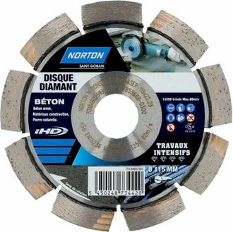 Norton Disco De Diamante Segmentado Intensivo Para Materiales De Construcci&oacute;n Diam115mm