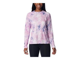 Columbia Super Tidal T-Shirts Long Sleeve Shirt Womens Long Sleeve Pullover Bluebell Digishores : LG, Polyester