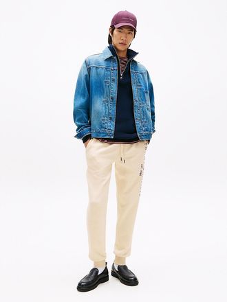 Tommy Hilfiger Mens Tommy Logo Sweatpant - Beige - XXXL