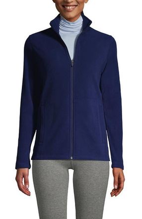 Lands End Anyweather Fleece Full Zip Jacket in Deep Sea Navy at Nordstrom, Size X-Large