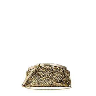 Michael Kors Athena Small Convertible Clutch - Dames - Tassen - Geel - Maat: ONE Size