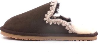 Mou Suede Eskimo Slipper - Dames - Pantoffels - Bruin - 36 EU - Leer - Schoenen