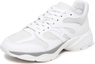 Hogan H665 Sneakers - Heren - Sneakers - Wit - 41 1/2 EU - Leer - Schoenen