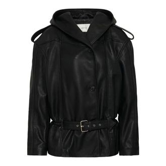 Gestuz Jacks - Dames - Jassen - Zwart - Maat: XS Leer