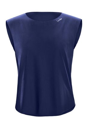 Winshape Tanktop WINSHAPE AET114LS, Damen, Gr. XXL, blau (dunkelblau), 85% Polyester, 15% Elasthan, Rundhals, Tops Tanktop, Functional Soft and Light