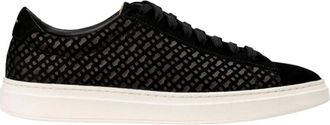 HUGO BOSS Kieran Tenn Sneaker - Heren - Sneakers - Zwart - 45 EU - Leer - Schoenen