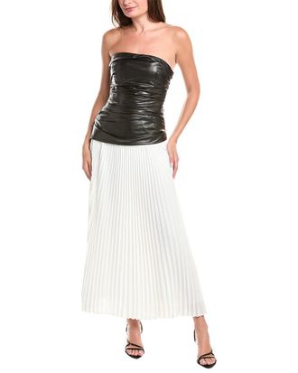 SIMKHAI Simkhai Arie Strapless Bustier Midi Dress