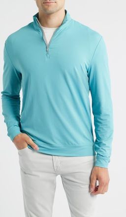 Johnnie-O Motion Performance Quarter Zip Pullover in Tropical at Nordstrom, Size Xx-Large