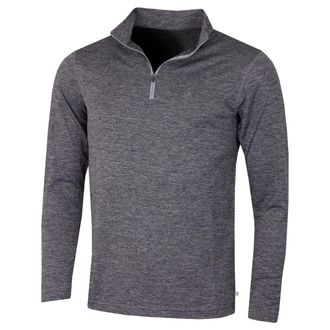 Calvin Klein Mens Harlem 1/4 Zip Pullover - Grey Marl - M