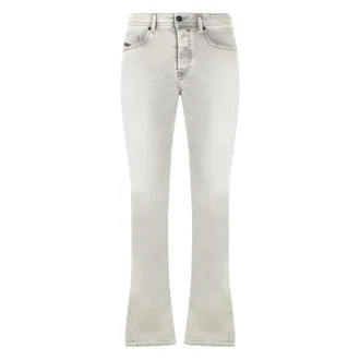 Diesel Boot-cut Jeans, male, Gray, Size: W31 Light jeans with a slightly flared leg