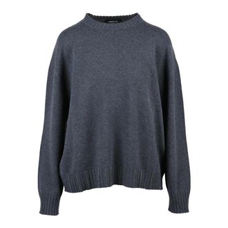 Fabiana Filippi Pullover met ronde hals - Dames - Ronde hals truien - Zwart - M - Wol - Truien & Vesten