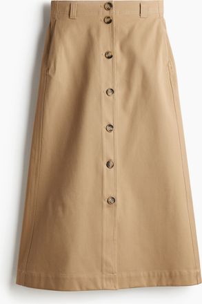 H&M Baumwolljupe in A-Linie - Beige