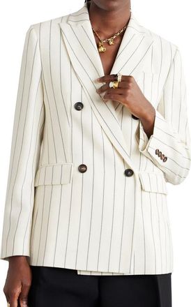 Brunello Cucinelli Womens White Wool Blazer Clothing