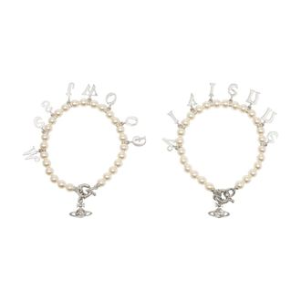 Vivienne Westwood Bracelets, female, Gray, Size: ONE SIZE Leanne Twin Bracelet